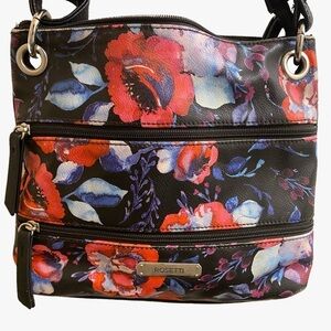 Rosetti Floral Adjustable Crossbody/Shoulder Bag